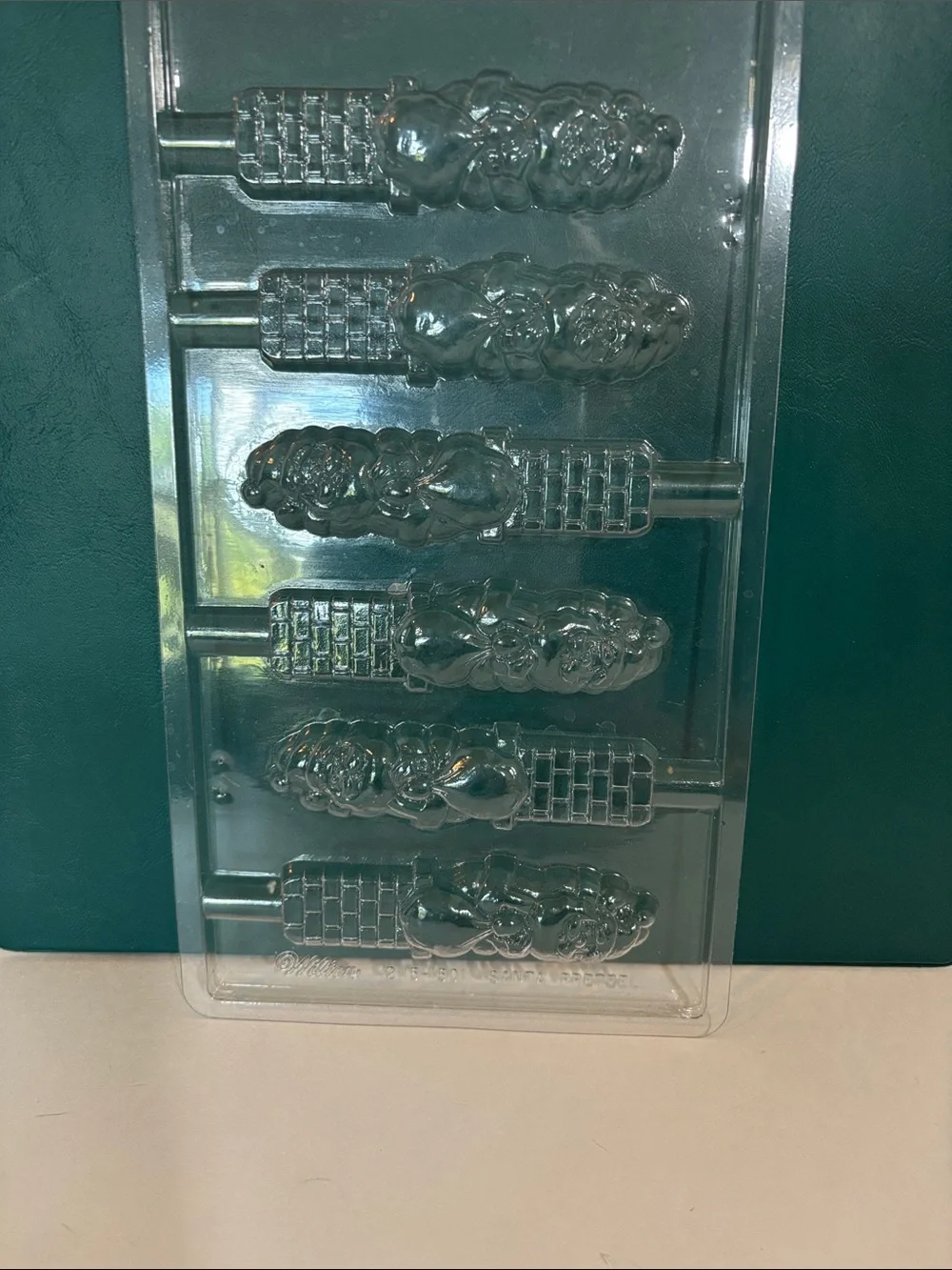Assorted Holiday/winter Chocolate and Candy Molds - Clear and Gold Plastic